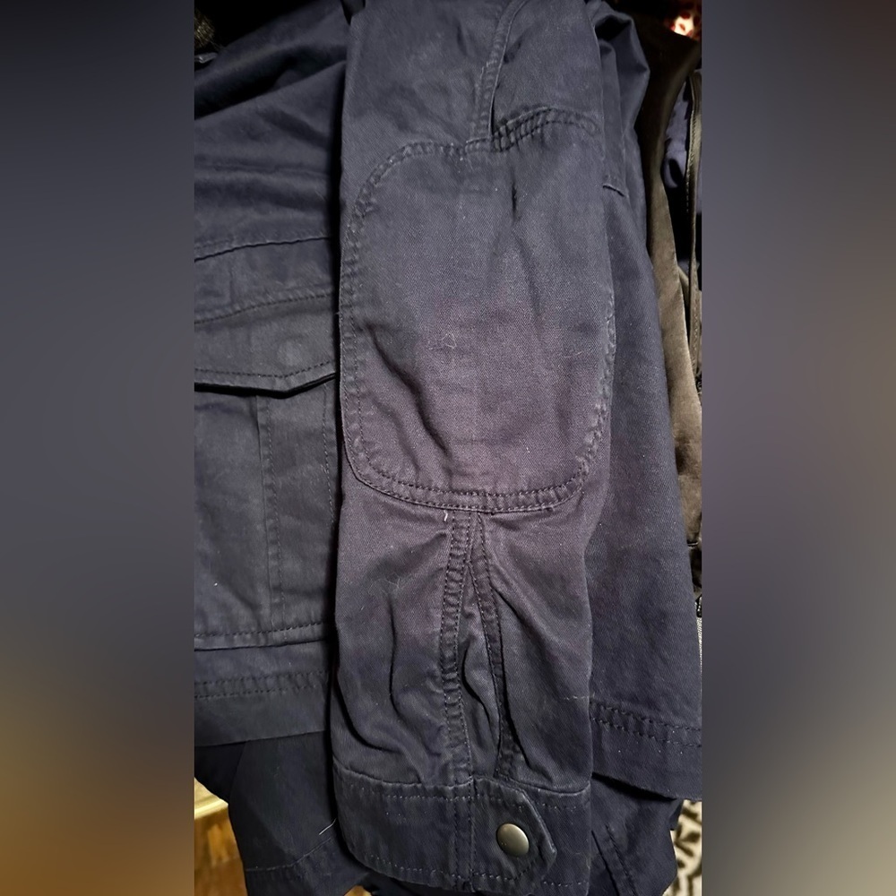 Gap navy blue military style utility jacket XS - Picture 10 of 11
